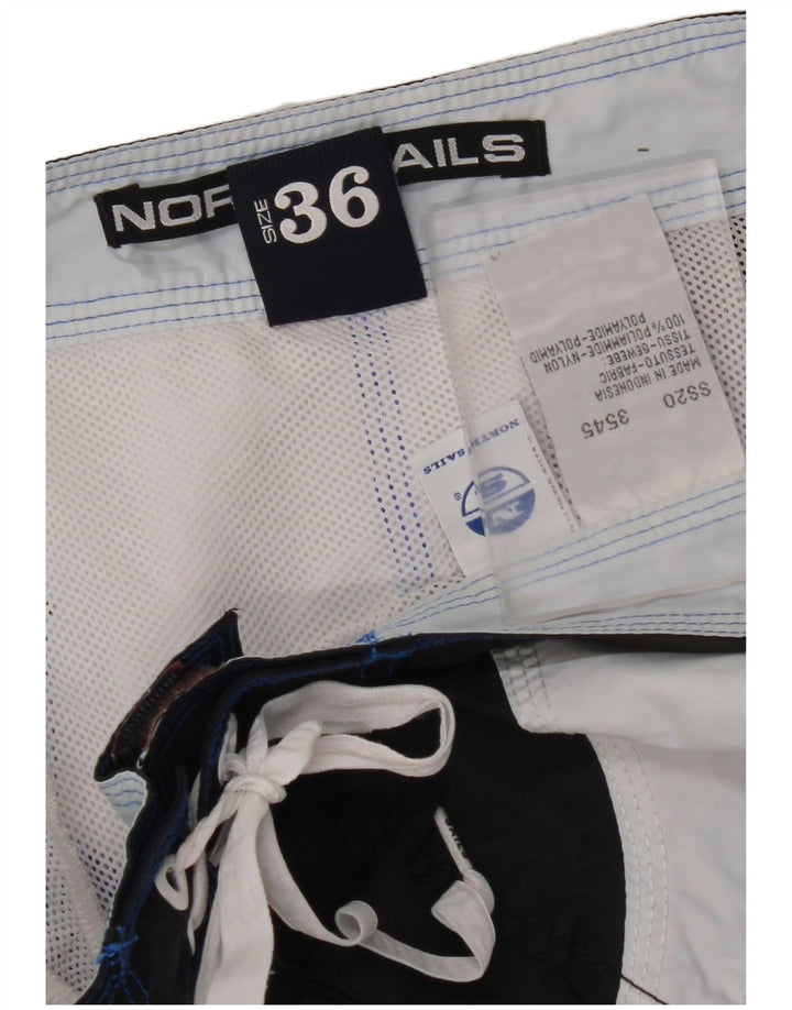 Pantaloncini da bagno da uomo NORTH SAILS Large blu in poliammide color block