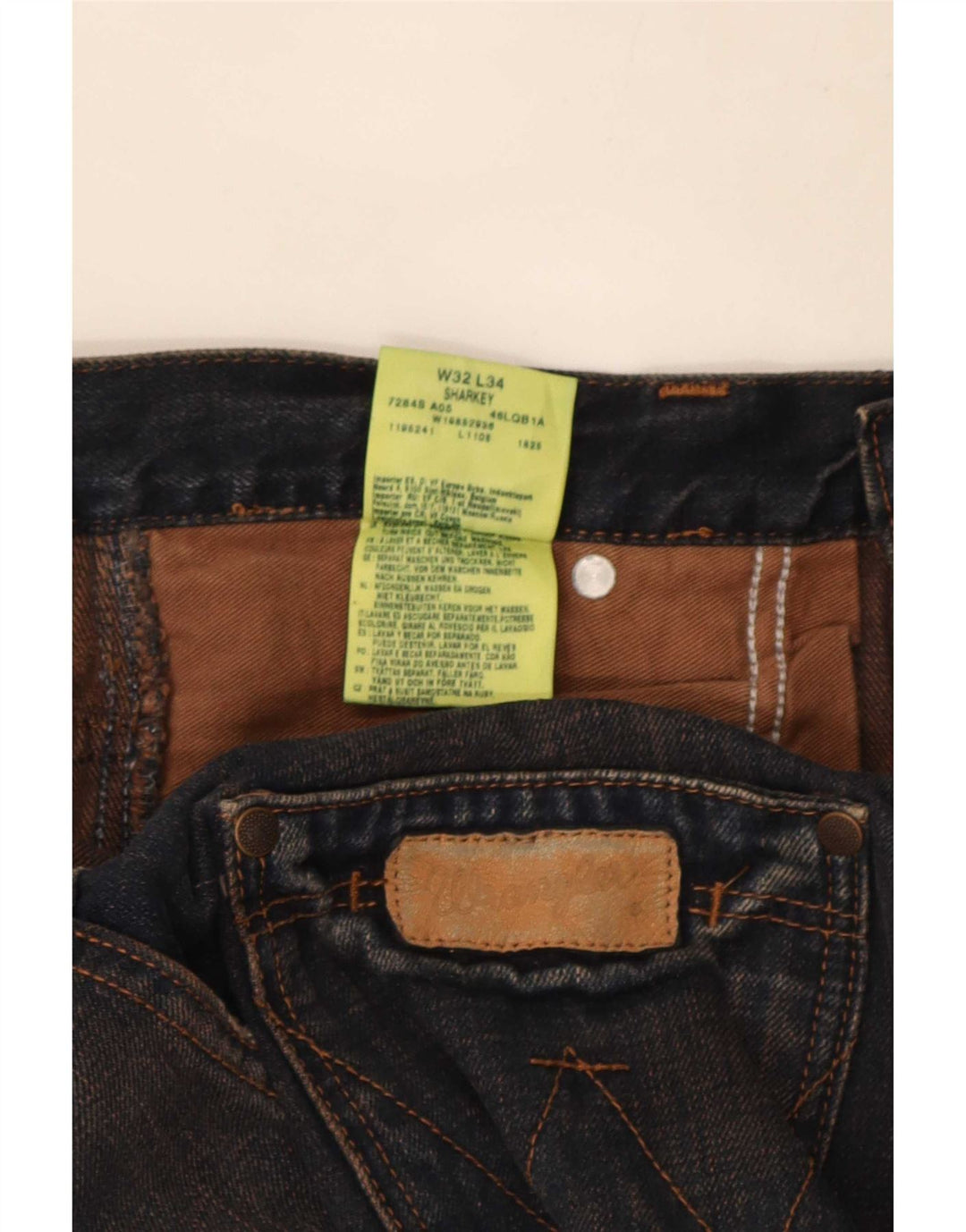 Jeans Wrangler Sharkey Bootcut da uomo W32 L34 cotone blu navy