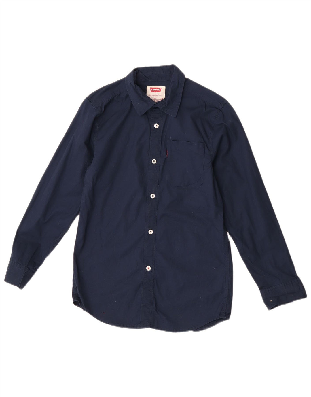 Camicia Levi's per ragazzi 10-11 anni in cotone blu navy medio