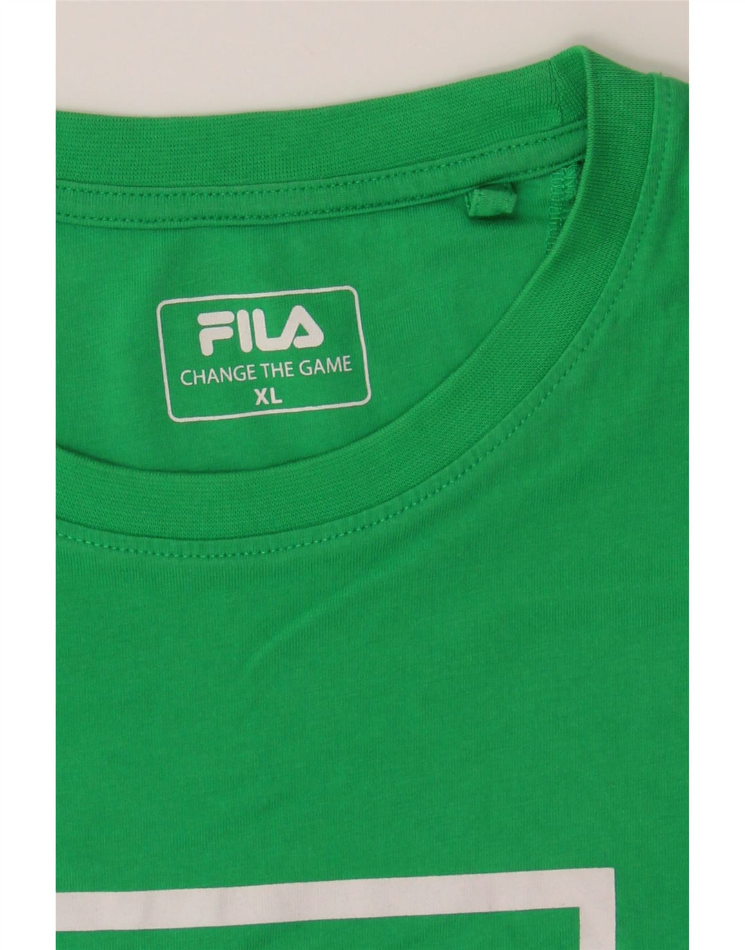 FILA Mens Graphic T-Shirt Top XL Green Cotton Vintage Fila and Second-Hand Fila from Messina Hembry 