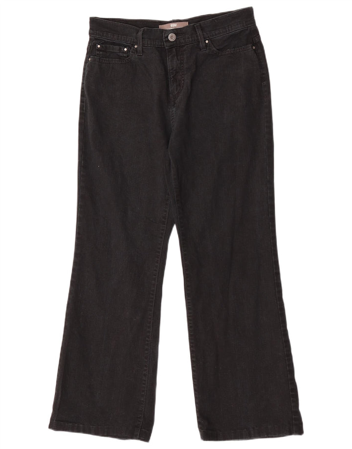 Levi's Donna 512 Jeans bootcut dimagranti US 8 Medio W27 L28 Cotone nero
