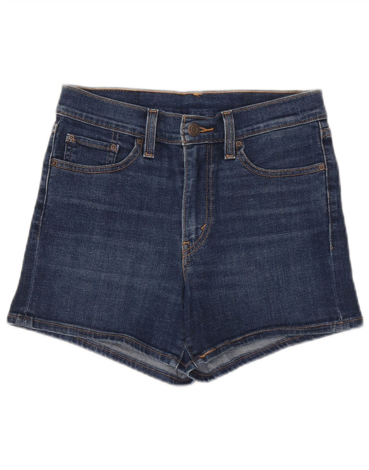 Pantaloncini di jeans da donna Levi's W27 piccoli in cotone blu