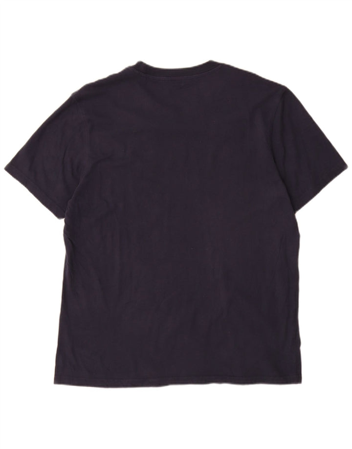 T-shirt da uomo Quiksilver Top Large in cotone blu navy