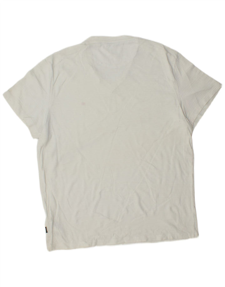 CALVIN KLEIN T-shirt da uomo Top grande in cotone a righe bianche