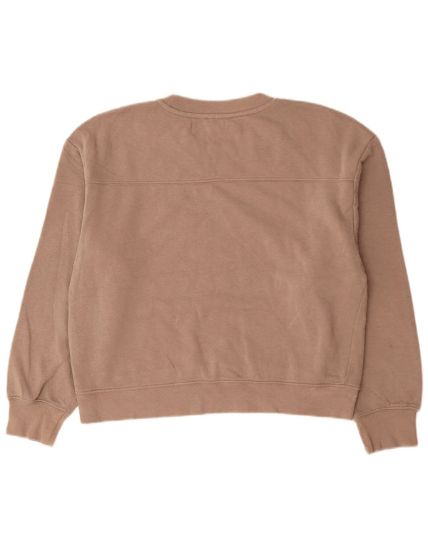 Felpa Zara da donna maglione UK 16 grande cotone beige