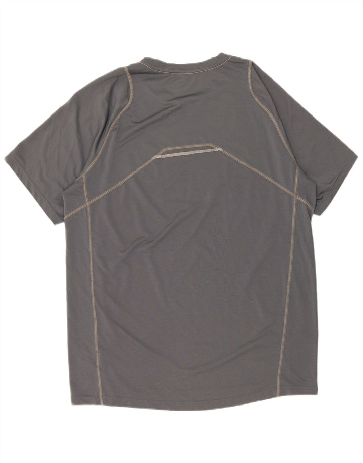 T-shirt grafica da uomo New Balance Top in poliestere grigio medio
