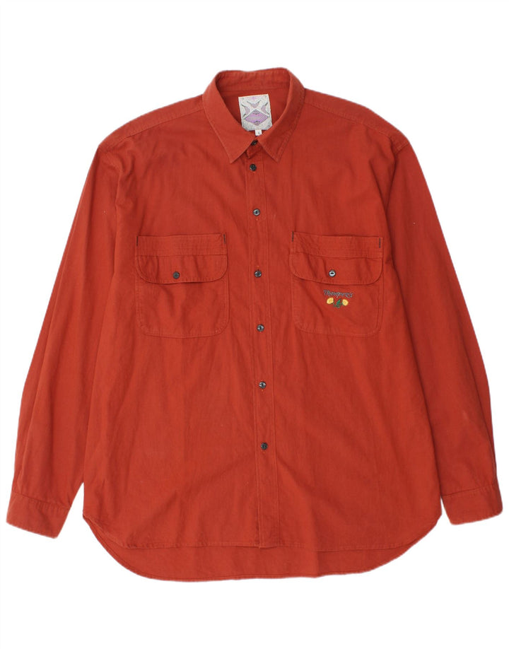 Camicia da uomo VINTAGE grande rossa