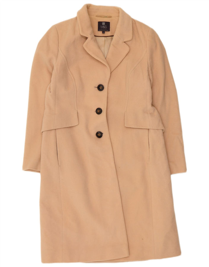 Cappotto da donna Marks & Spencer UK 14 Lana beige medio