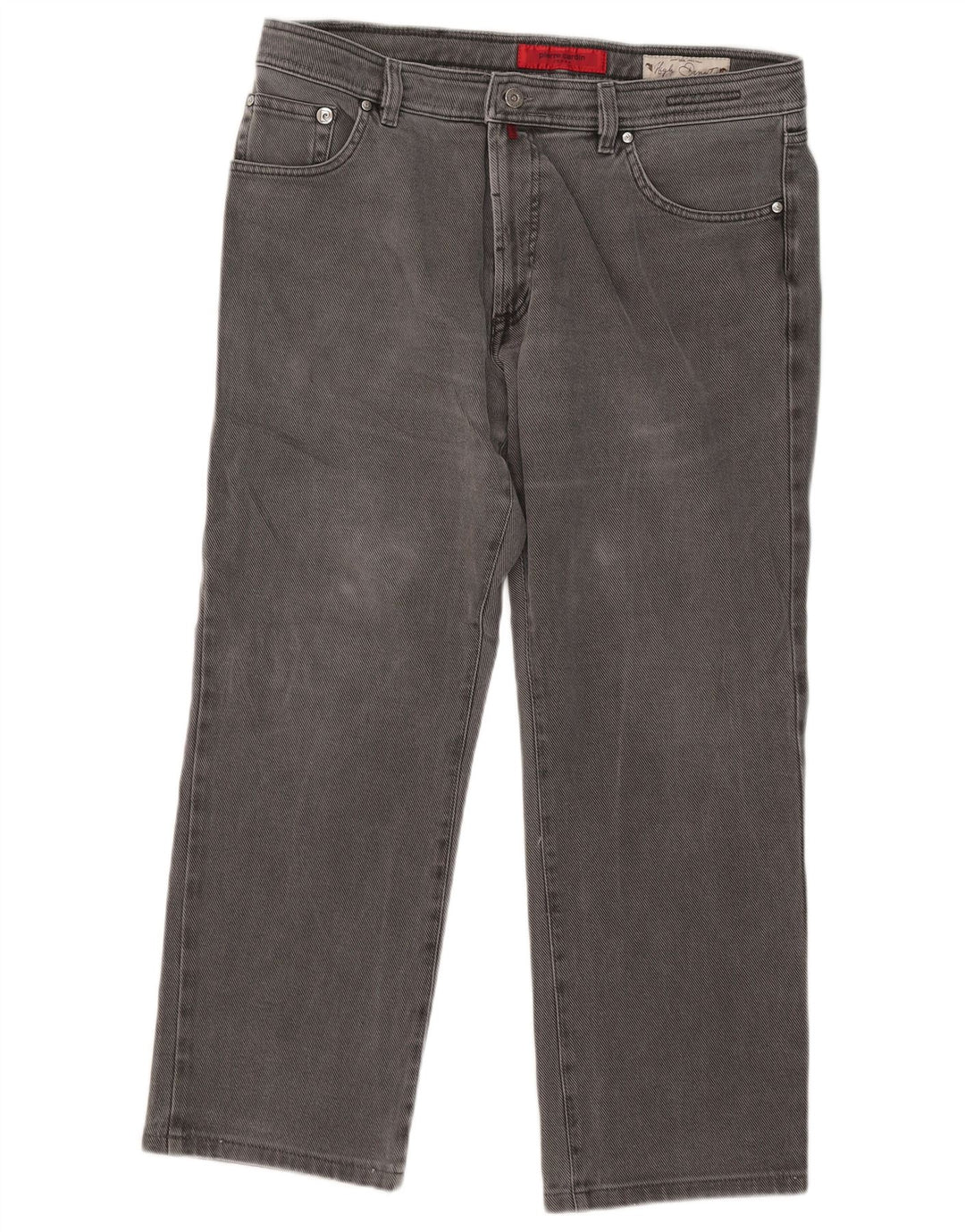 Jeans dritti da uomo Pierre Cardin W38 L27 cotone grigio