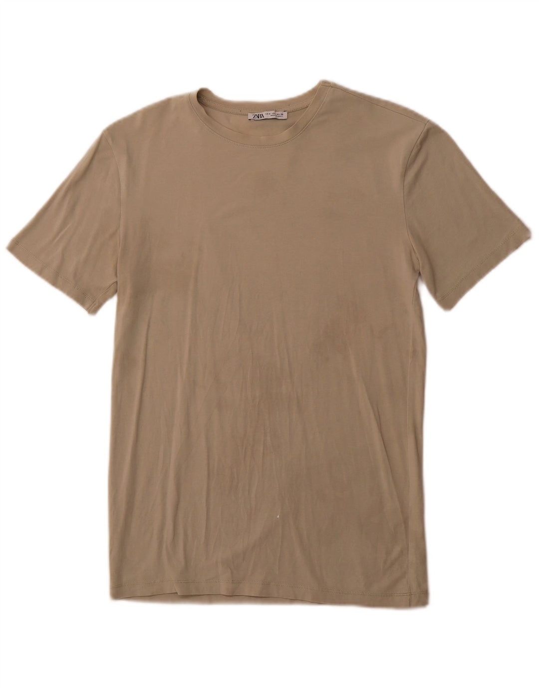 ZARA Mens T-Shirt Small Grey Cotton