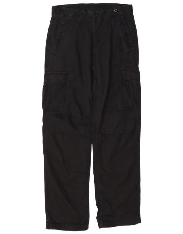 Pantaloni cargo dritti da uomo Zara EU 40 medio W31 L32 cotone blu navy