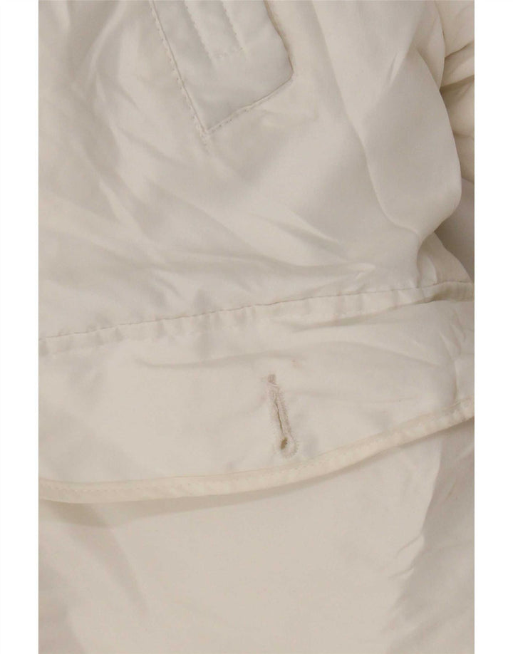 Giubbotto bomber con cappuccio da uomo Jack & Jones UK 38 poliestere bianco medio