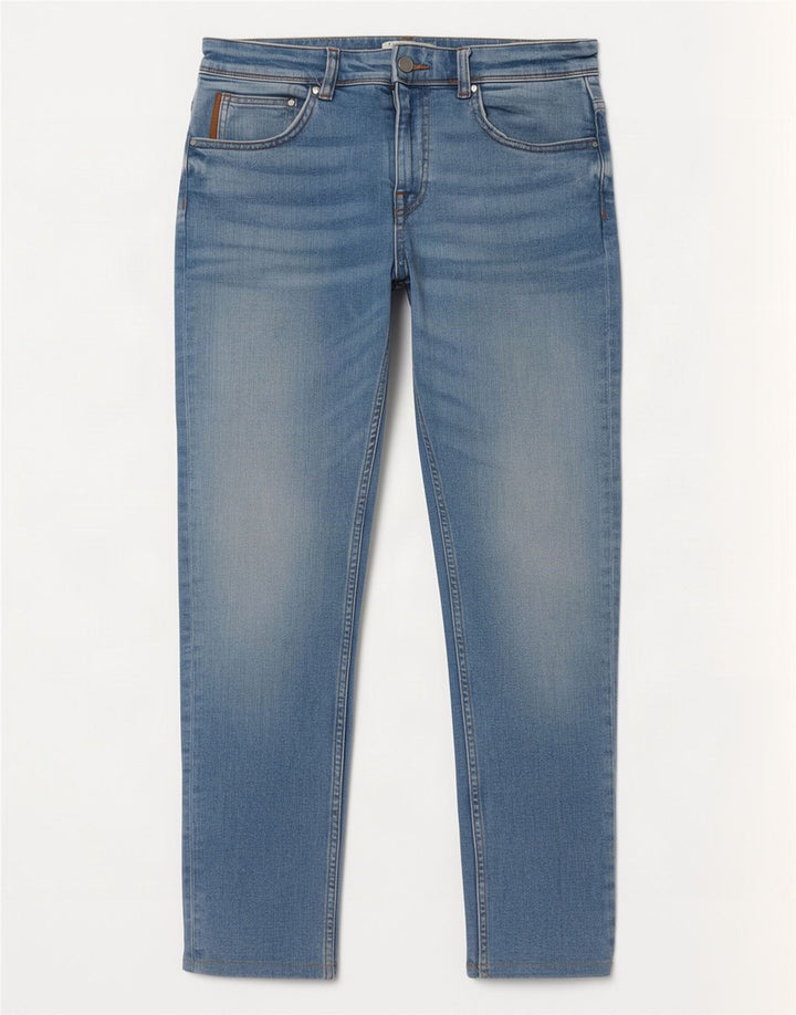 Jeans slim da uomo Zara EU 42 Large W32 L30 cotone blu