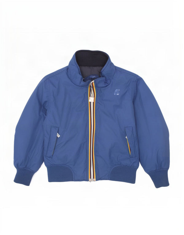 Piumino Reversibile Bambino K-Way 2-3 Anni Blu in Poliammide