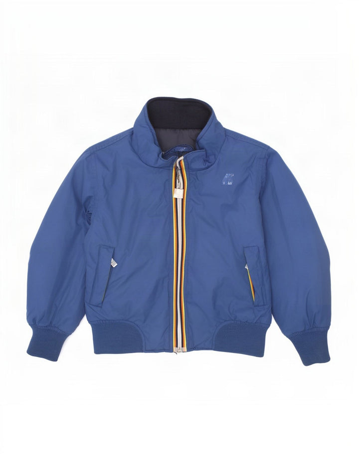 Piumino Reversibile Bambino K-Way 2-3 Anni Blu in Poliammide