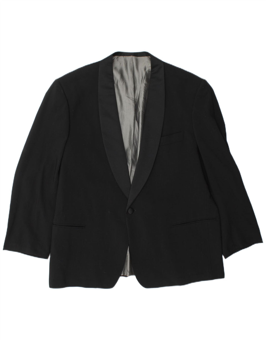 Giacca blazer da uomo a 1 bottone Lebole UK 42 XL nera