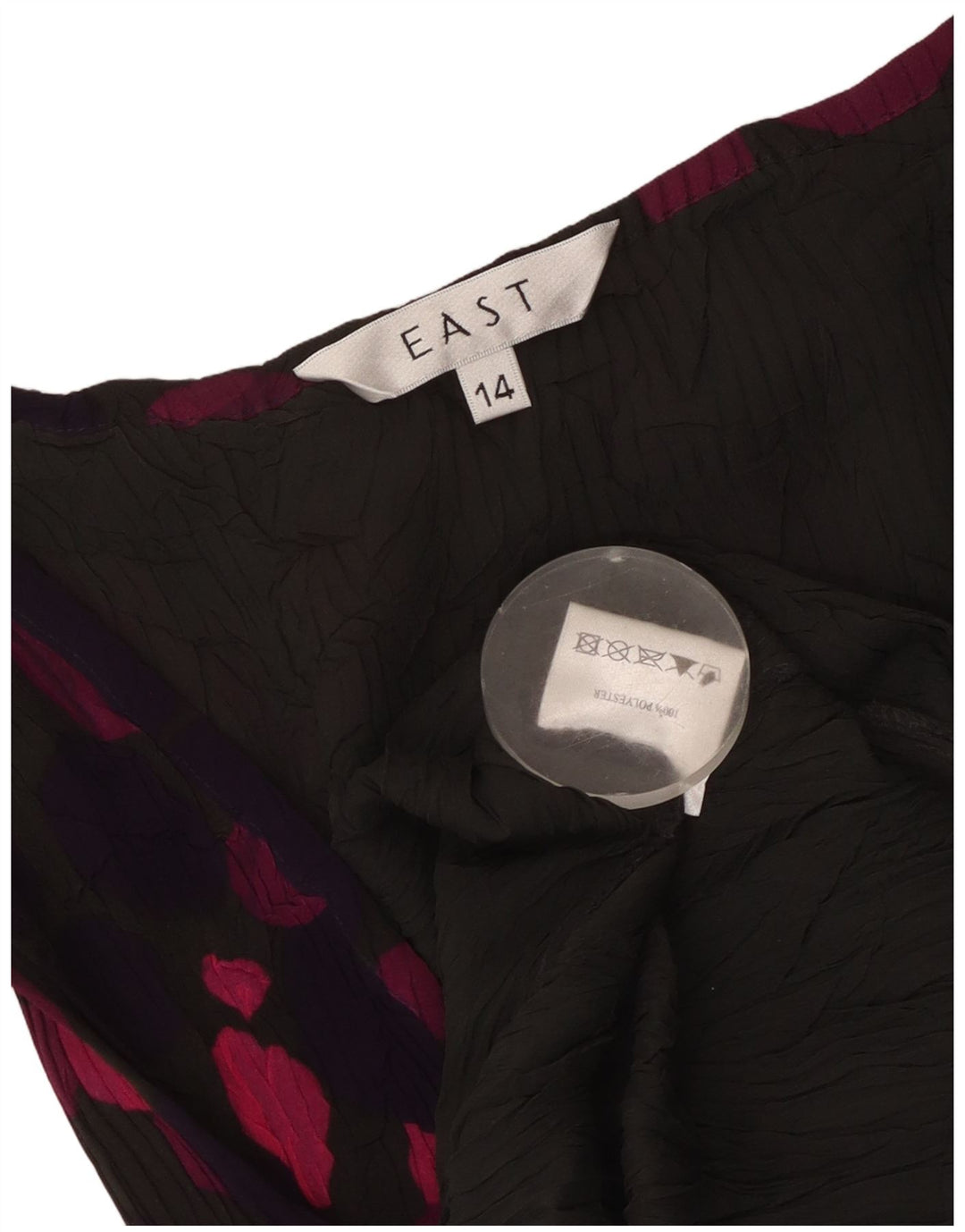 Abito lungo senza maniche da donna EAST UK 14 medio multicolore maculato