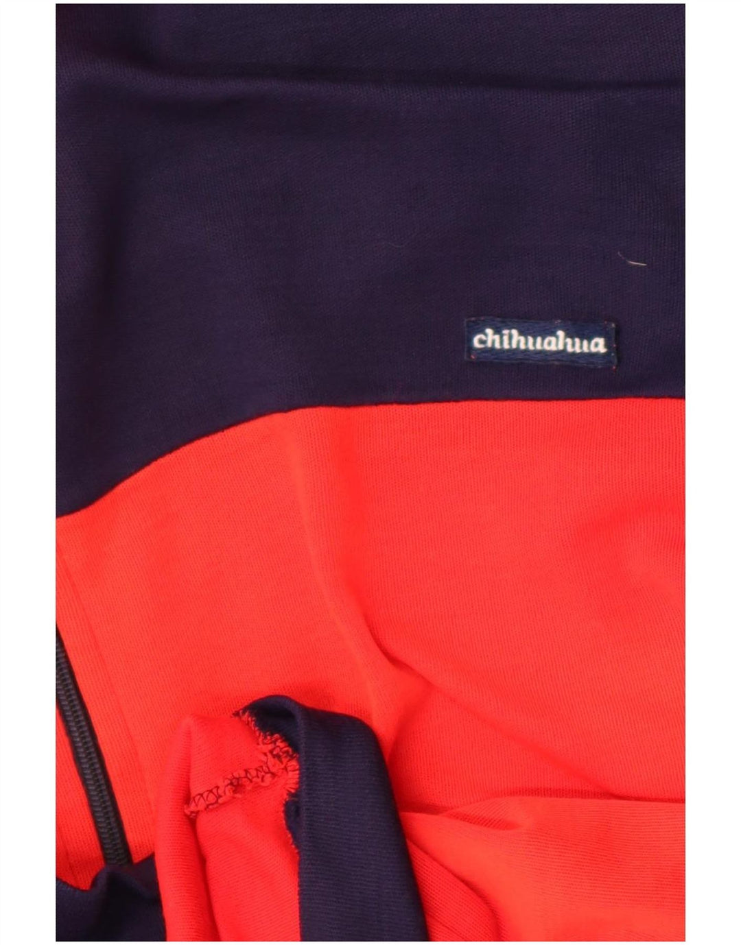 Giacca da ginnastica vintage da uomo piccola color block rosso