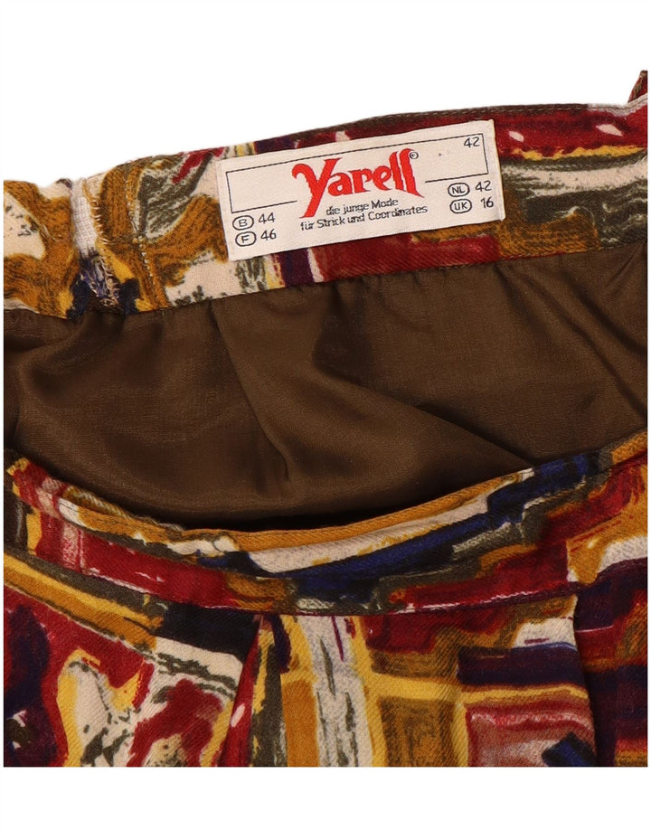 Gonna dritta da donna Yarell UK 16 grande W34 multicolore