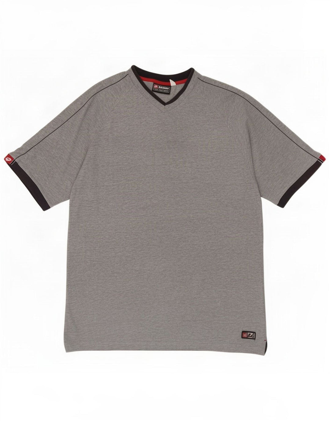 T-shirt da uomo Lotto Top Large in cotone grigio
