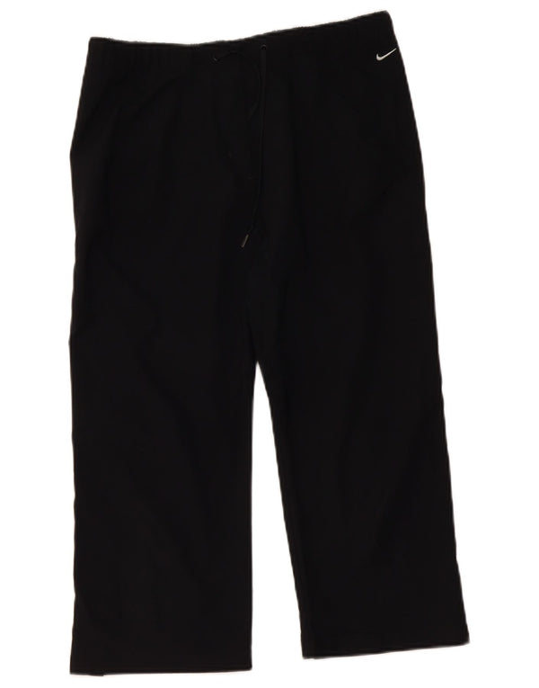 Pantaloni della tuta Nike Dri Fit Capri da donna UK 10 piccoli neri