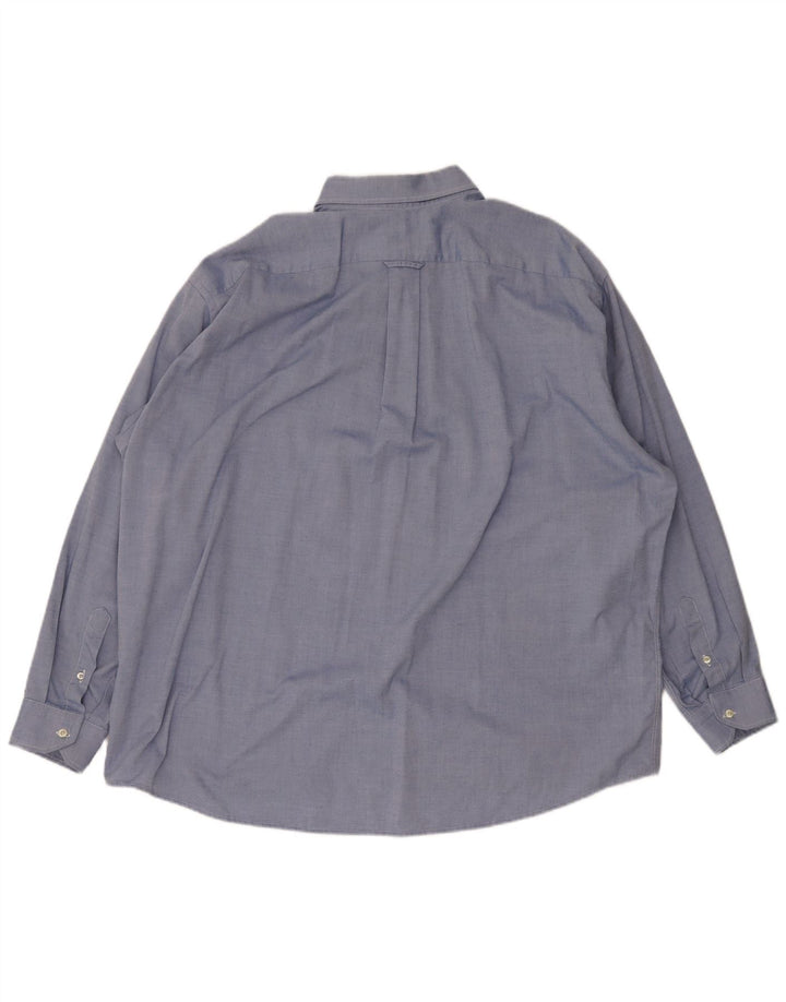 Camicia da uomo Lacoste taglia 45 XL in cotone blu