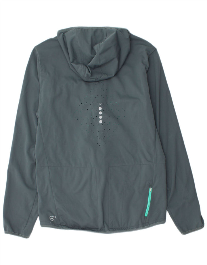 Giacca sportiva da uomo con cappuccio Puma Grigio medio