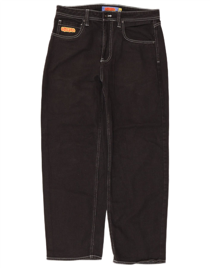 Jeans affusolati da uomo VINTAGE W30 L28 cotone nero