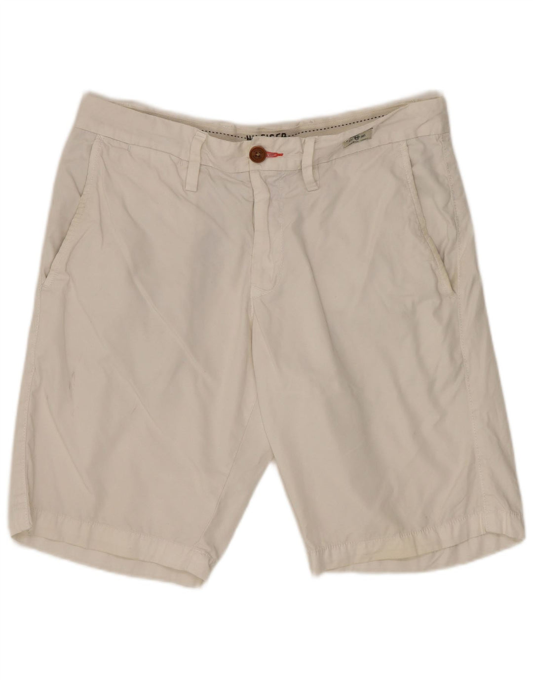 TOMMY HILFIGER Pantaloncini chino da uomo Brooklyn W30 cotone bianco medio