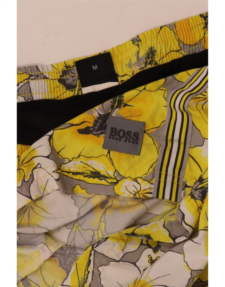 Pantaloncini da bagno da uomo Hugo Boss medi multicolore floreale