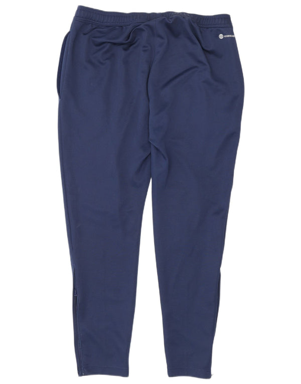 Pantaloni da tuta Adidas Aeroready da uomo grandi in poliestere blu navy