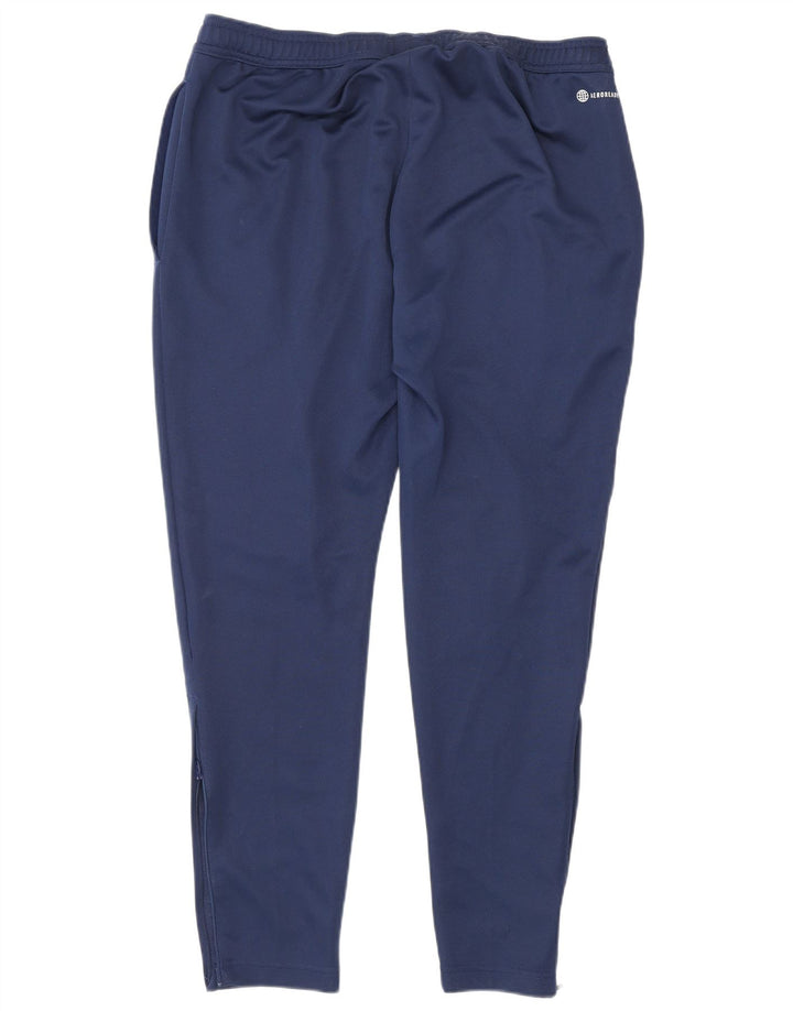 Pantaloni da tuta Adidas Aeroready da uomo grandi in poliestere blu navy