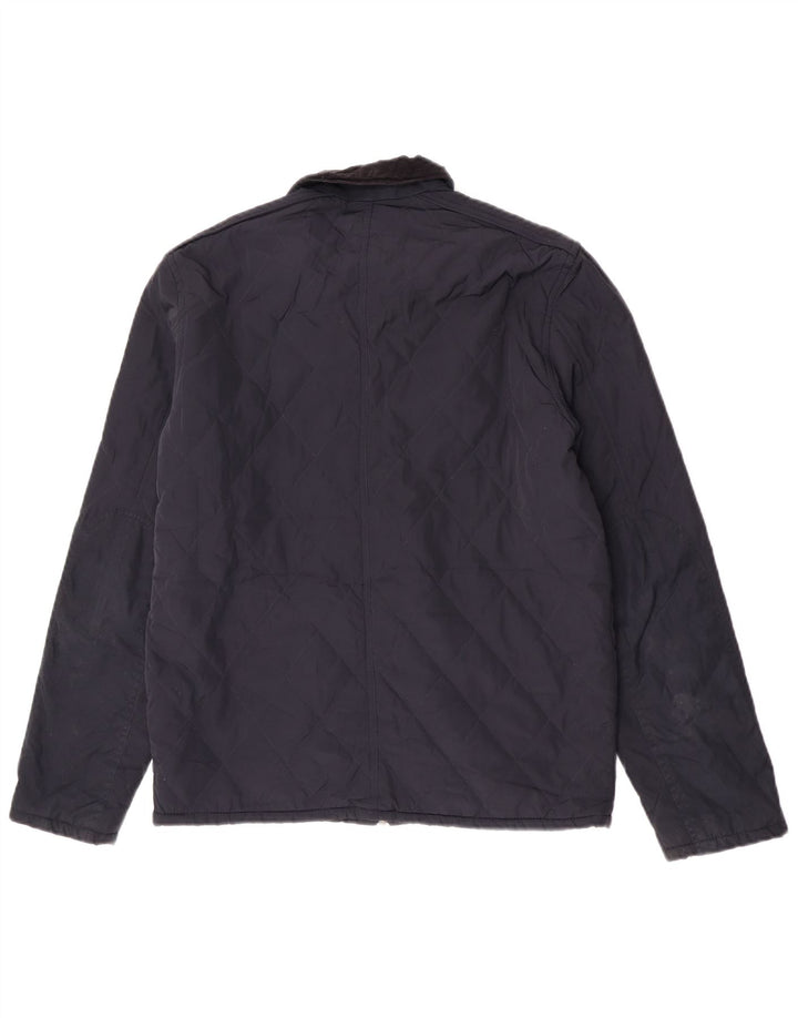 Giacca trapuntata da uomo Ted Baker taglia 4 grande in poliestere blu navy