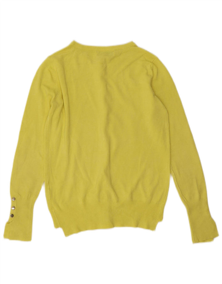 Maglione cardigan da donna Zara UK 10 piccolo giallo