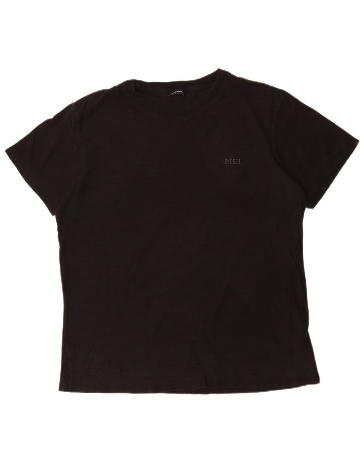 T-shirt da uomo DIESEL Top grande in cotone nero