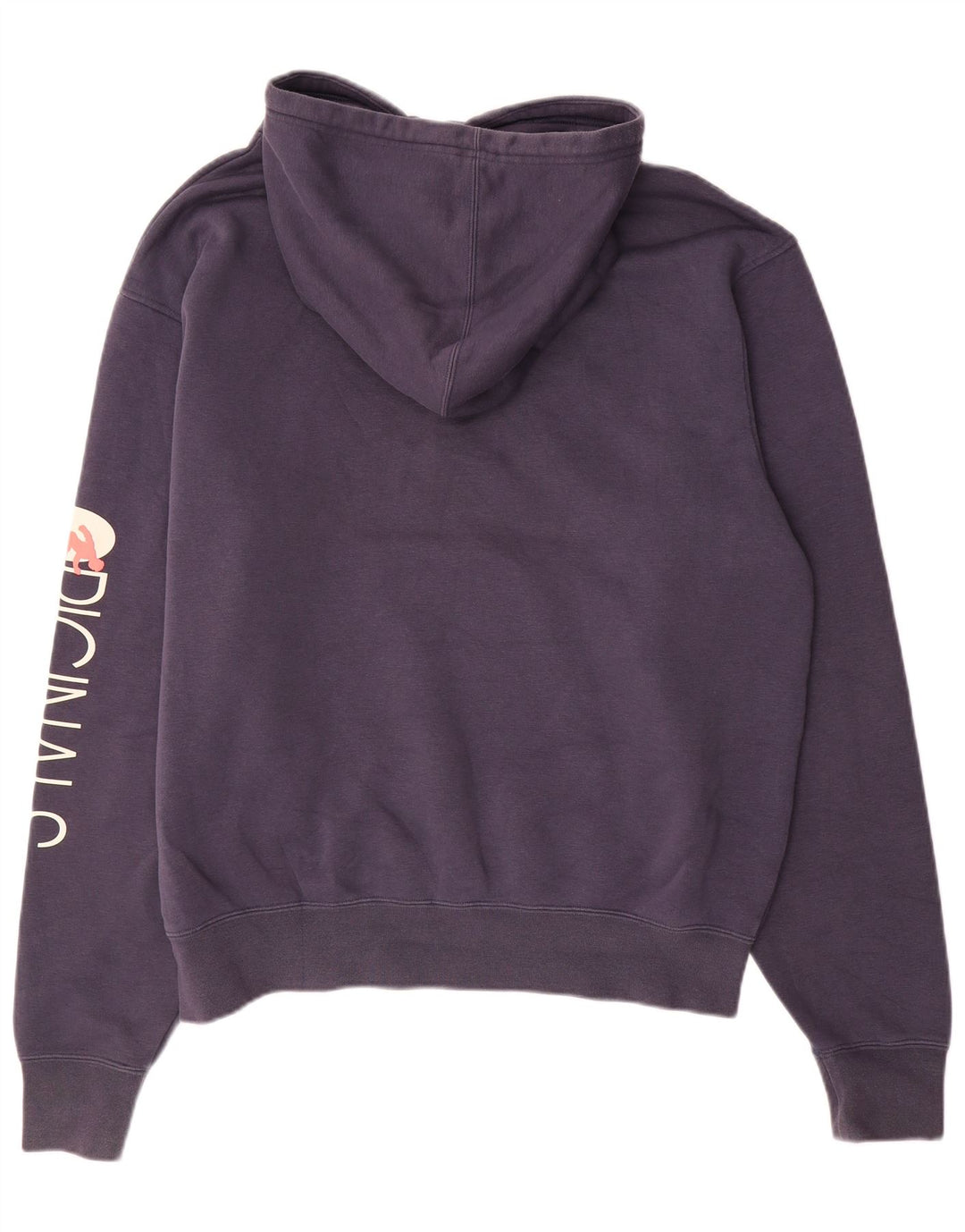 Maglione con cappuccio grafico da uomo ADIDAS grande in cotone blu navy