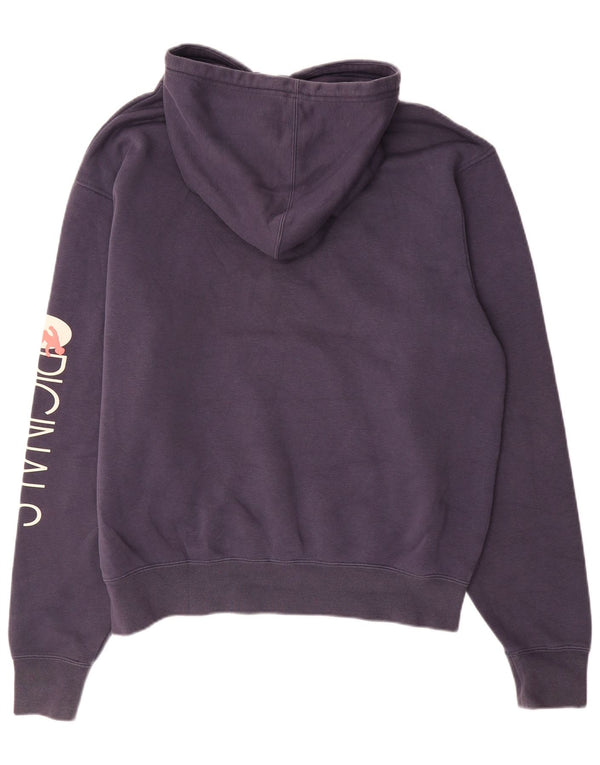 Maglione con cappuccio grafico da uomo ADIDAS grande in cotone blu navy