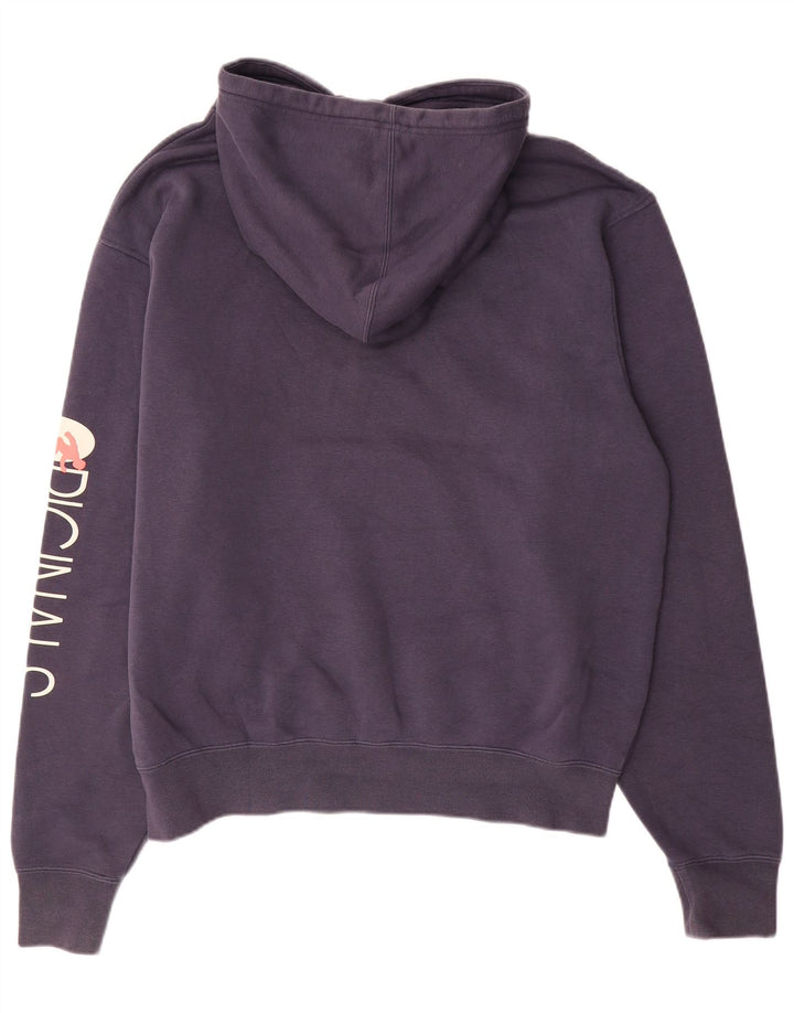 Maglione con cappuccio grafico da uomo ADIDAS grande in cotone blu navy