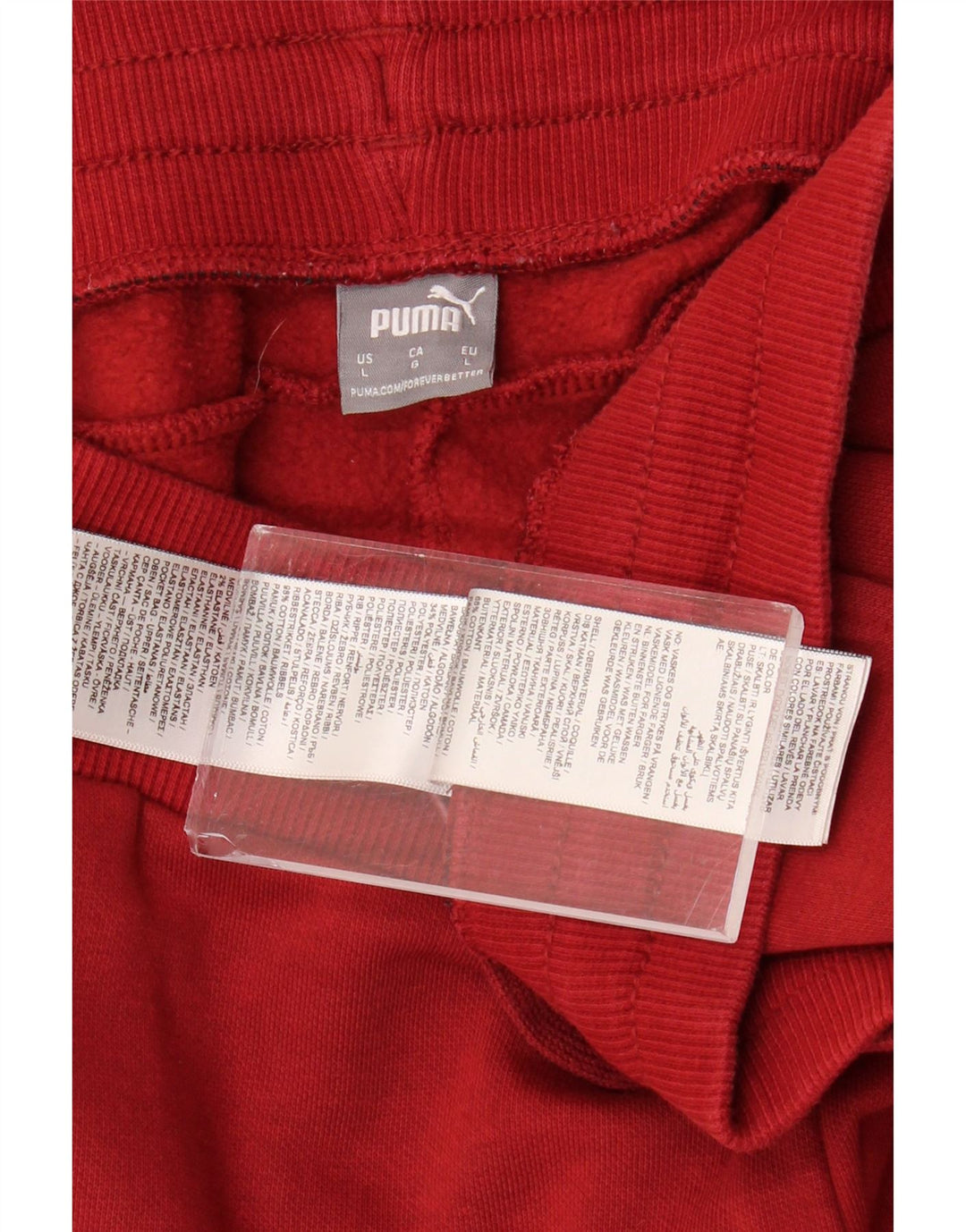 Pantaloni da tuta da uomo PUMA Joggers Large Rosso Cotone