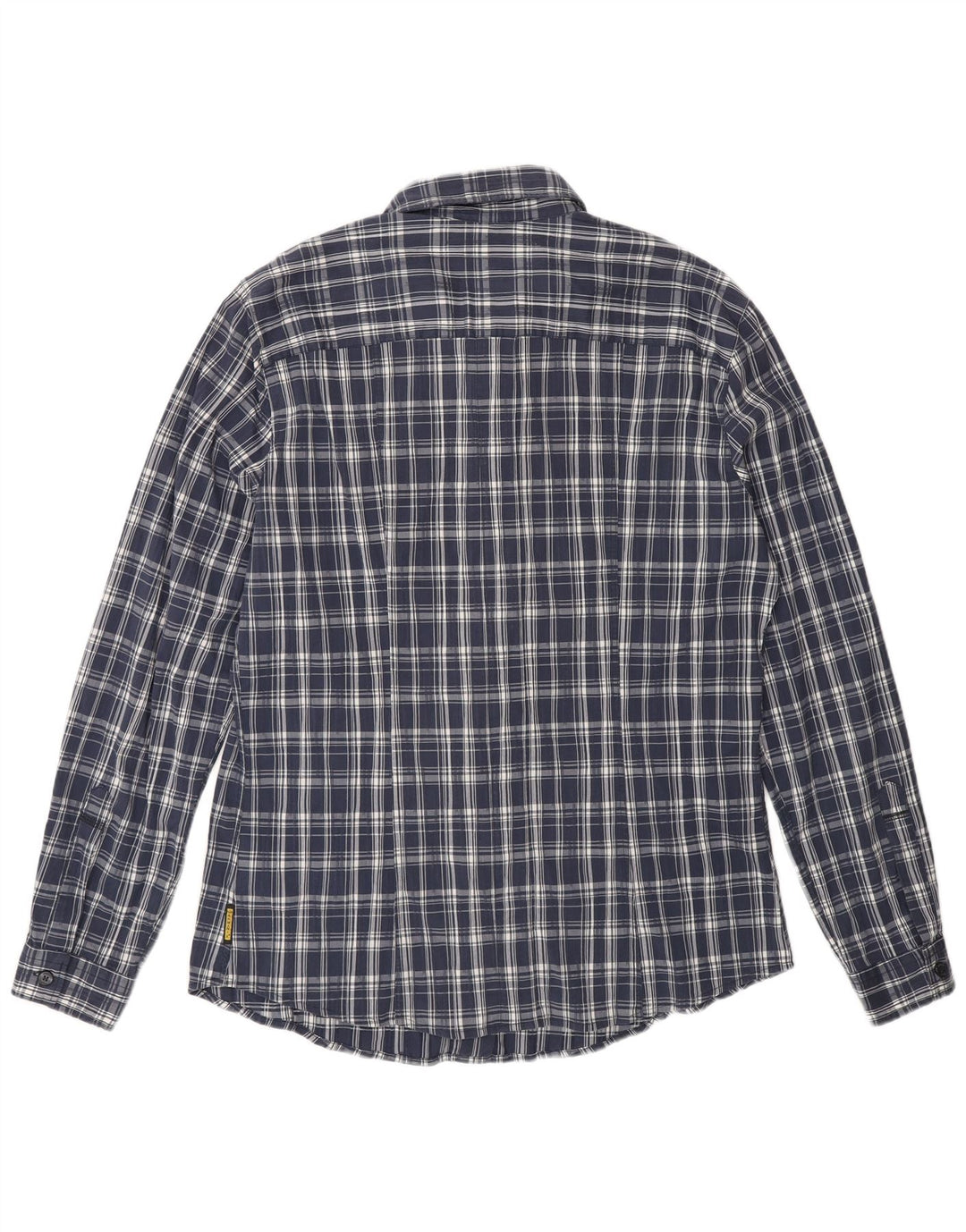 Camicia Armani Jeans Uomo in cotone a quadri larghi blu