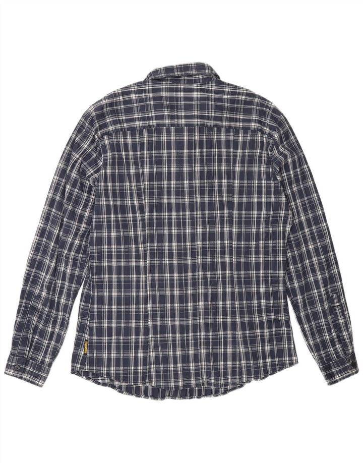 Camicia Armani Jeans Uomo in cotone a quadri larghi blu