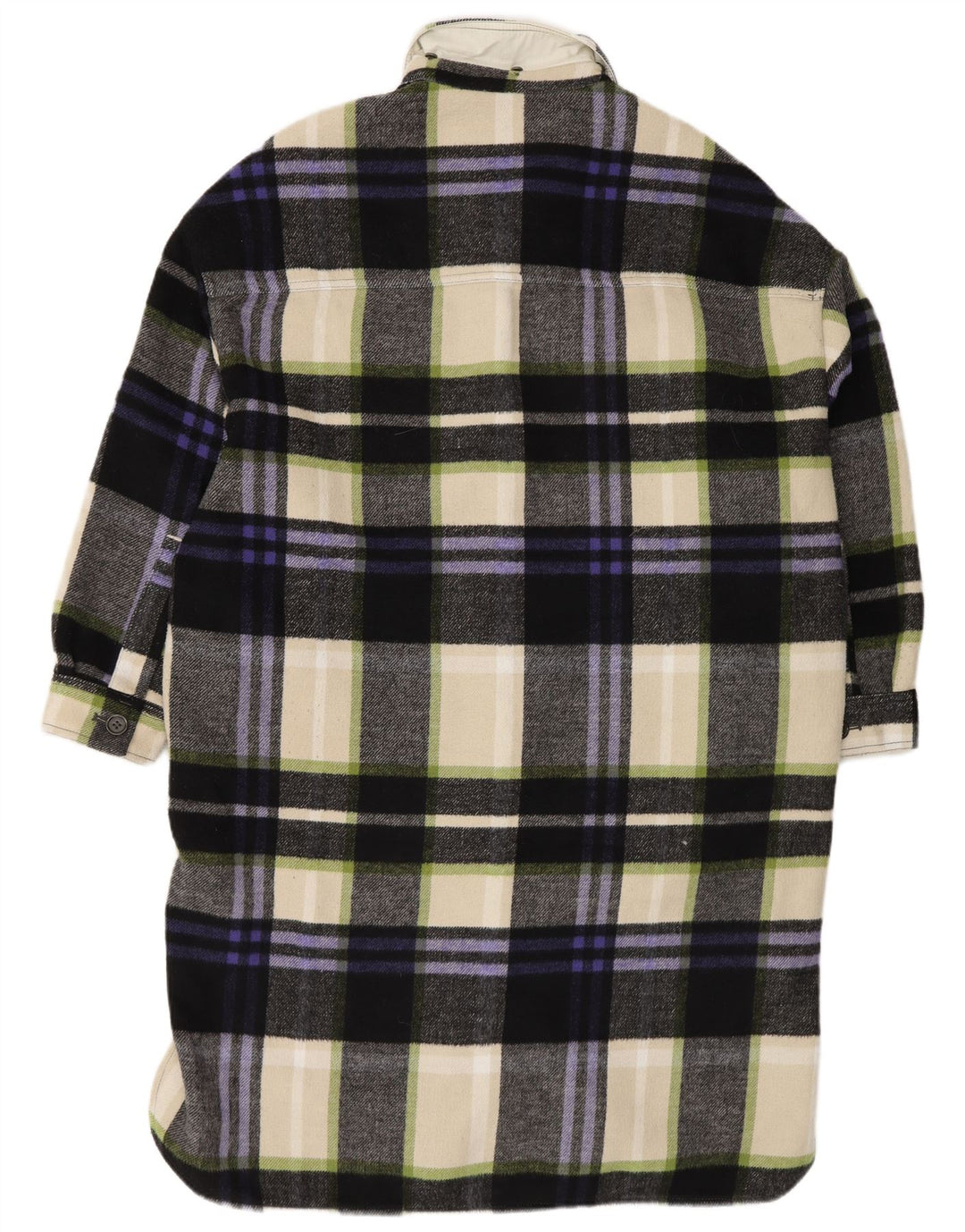 Abito chemisier oversize a maniche lunghe da donna Zara UK 14 medio multicolore