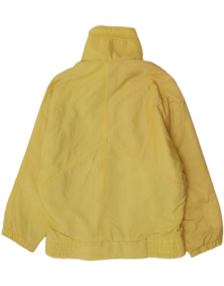 Giacca a vento oversize da donna vintage EU 44 XL gialla in poliammide