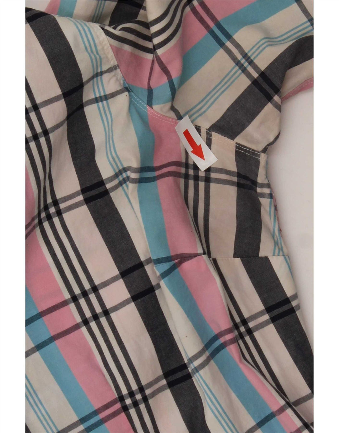 Camicia da donna Tommy Hilfiger US 12 grande cotone scozzese multicolore