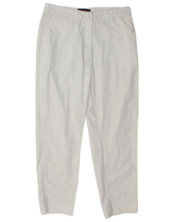 Pantaloni corti affusolati da donna Marks & Spencer UK 12 Medium W29 L25 Bianco