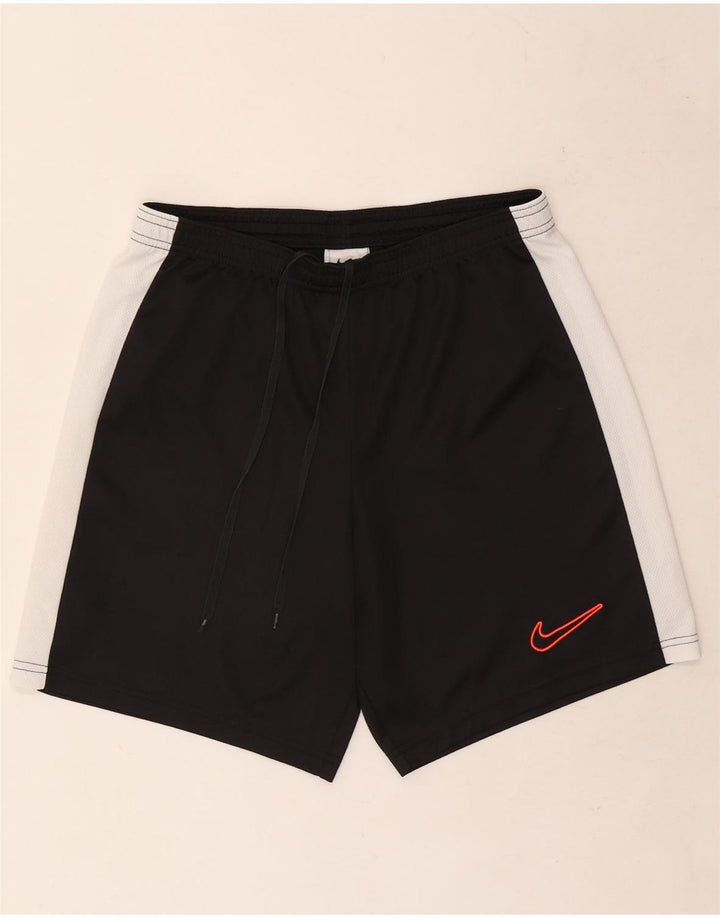 Pantaloncini sportivi Nike Dri Fit Slim Fit da uomo, poliestere color block medio nero