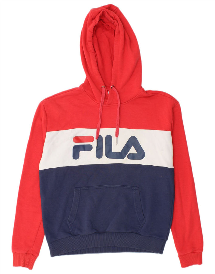 Maglione con cappuccio grafico da donna FILA piccolo multicolore color block