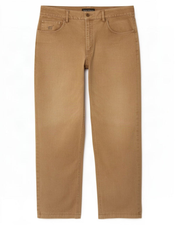 Jeans dritti da uomo Henry Cottons W34 L29 Cotone beige