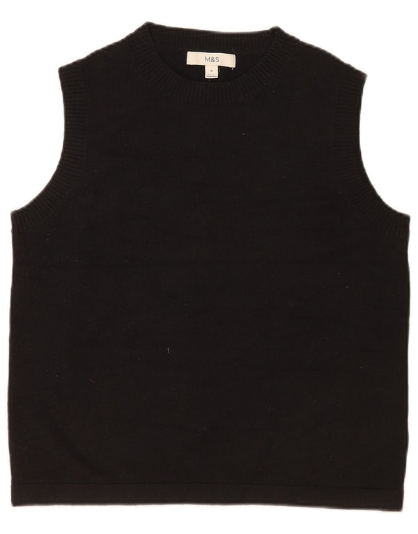 Canotta da donna Marks & Spencer UK 14 poliestere nero medio