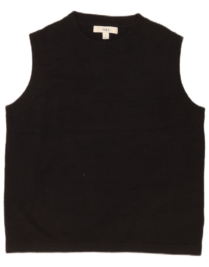 Canotta da donna Marks & Spencer UK 14 poliestere nero medio